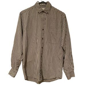 Yves Saint Laurent Plaid Button Down Shirt